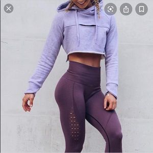 Gymshark Raw Edge Cropped Hoodie